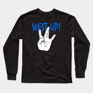 WS UP! blue Long Sleeve T-Shirt